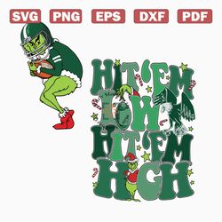 grinch hit em low hit em high svg