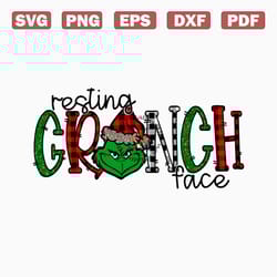 resting grinch face png