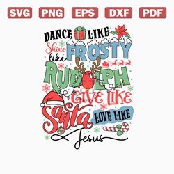 retrodance like frosty love like jesus svg for cricut files