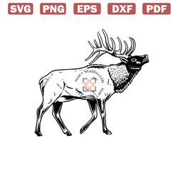 elk deer svg, deer hunting svg, elk deer clipart, elk deer cricut, elk deer cutfile, buck svg, elk dee