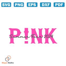 Pink Summer Tour 2024 Concert SVG