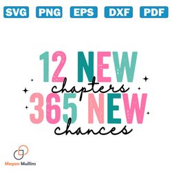 12 New Chapters 365 New Chances PNG, 12 New Chapters 365 New Chances SVG