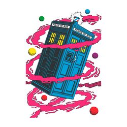 retro doctor who tardis comic svg digital download files