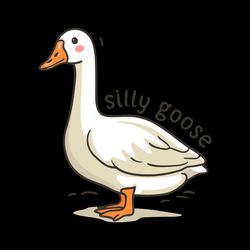 funny cute silly goose moment svg digital download