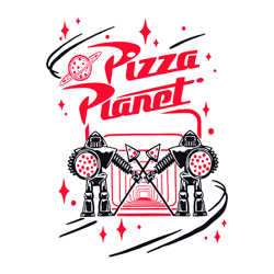 retro pizza planet disney cartoon svg digital download files