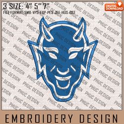 NCAA Duke Blue Devils Machine Embroidery Design, NCAA Logo, Embroidery File, 3 size, Instand Download, NCAA Teams