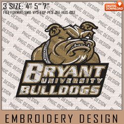 NCAA Bryant Bulldogs Embroidery File, 3 Sizes, 6 Formats, NCAA Machine Embroidery Design, NCAA Logo, NCAA Teams