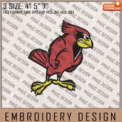 NCAA Illinois State Redbirds Embroidery File, 3 Sizes, 6 Formats, NCAA Machine Embroidery Design, NCAA Logo, NCAA Teams