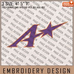 NCAA Evansville Purple Aces Machine Embroidery Design, NCAA Logo, Embroidery File, 3 size, Instand Download, NCAA Teams