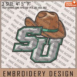NCAA Stetson Hatters Machine Embroidery Design, NCAA Stetson Hatters Logo, Embroidery File, 3 size, Instand Download