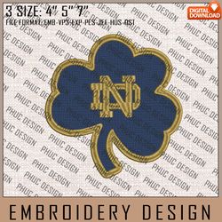 NCAA Notre Dame Fighting Irish Logo Embroidery Design, Machine Embroidery Files in 3 Sizes for Sport Lovers, NCAA Teams