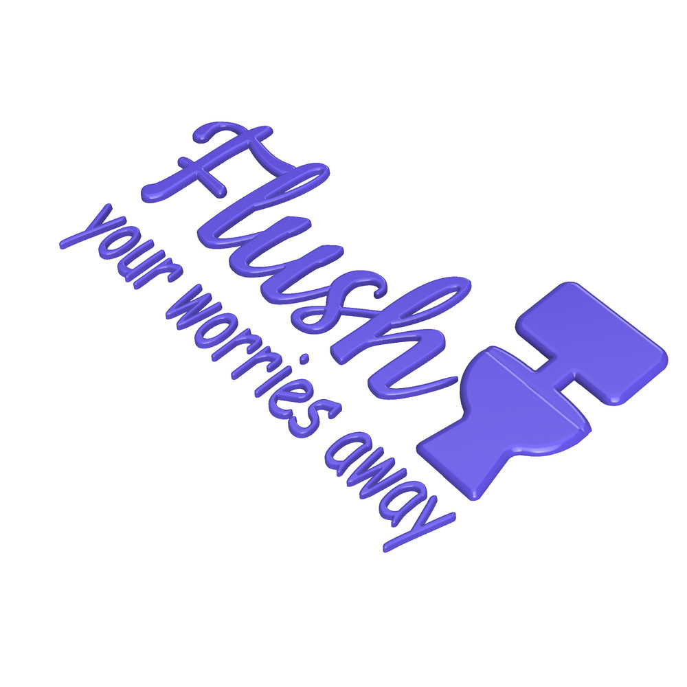Flush your worries away STL file 01_4.png