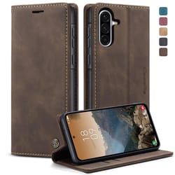 premium samsung galaxy a36 case, horizontal flip leather phone case with wallet & stand