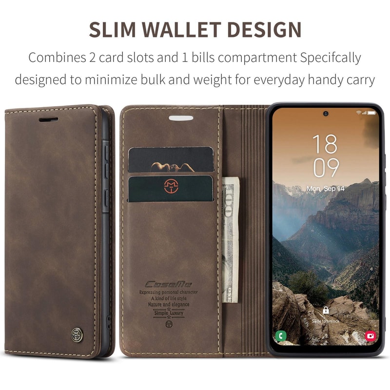 Premium Samsung Galaxy A36 Case Horizontal Flip Leather Phone Case With Wallet Stand 1