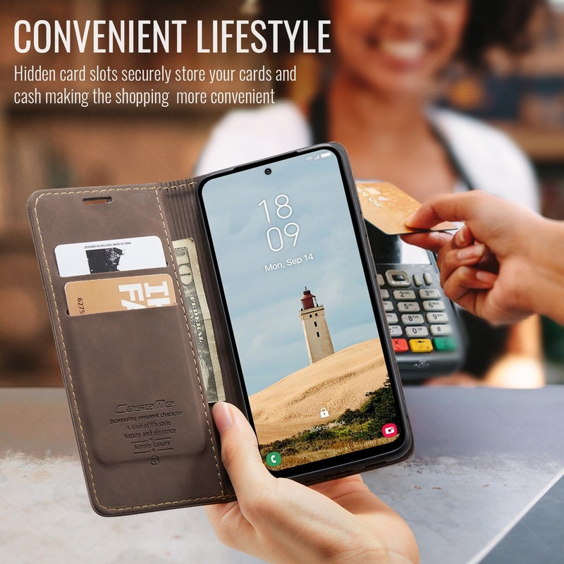 Premium Samsung Galaxy A36 Case Horizontal Flip Leather Phone Case With Wallet Stand 7