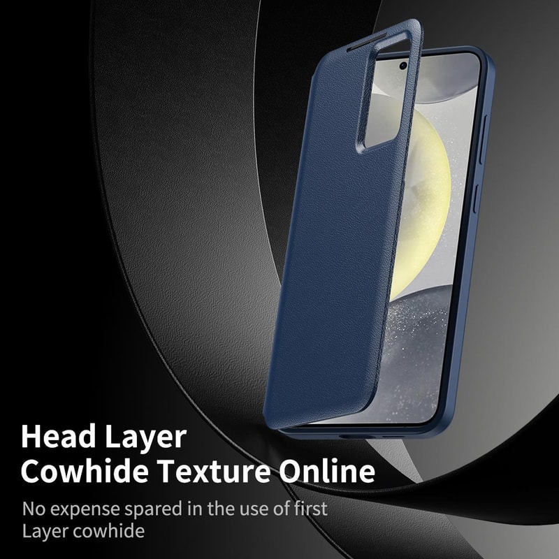 Premium Smart View Window Leather Case With Card Slot Protective Wallet Cover For Samsung Galaxy Ph 1