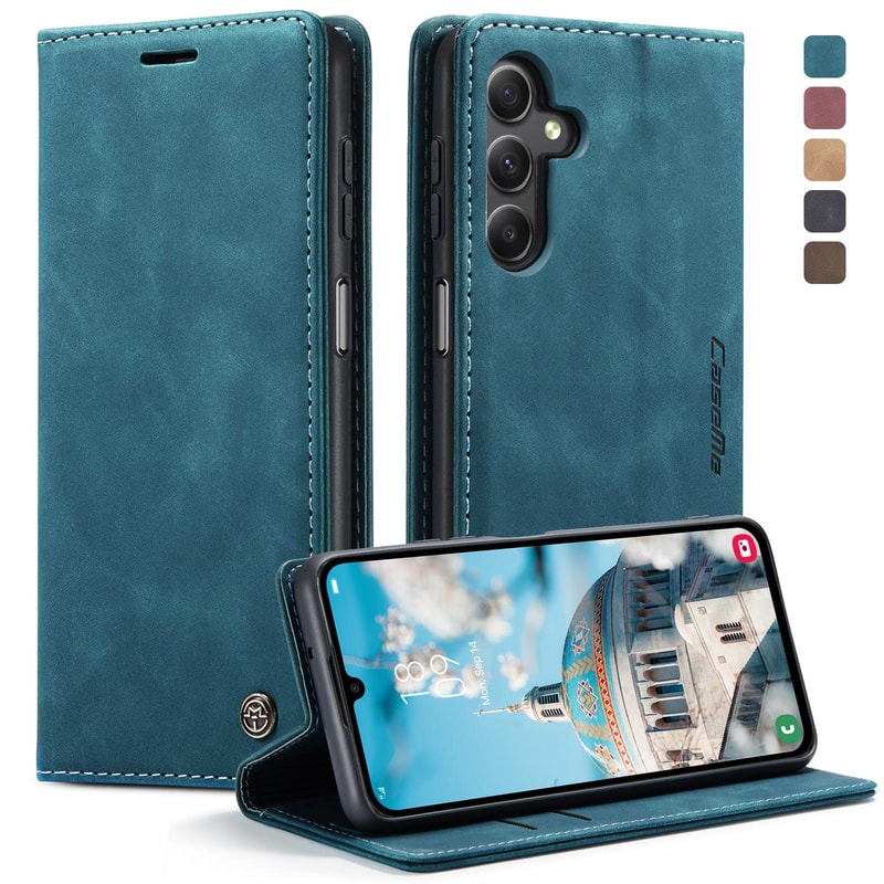 Premium Samsung Galaxy Wallet Case Horizontal Flip Leather Phone Case With Stand Card Slots 0