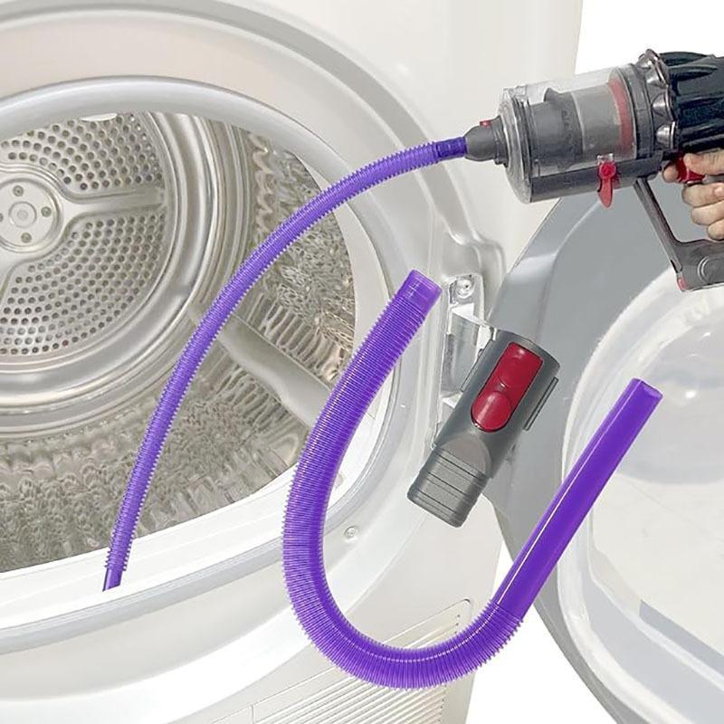 Cordless Dryer Vent Cleaning Kit With Extended Vacuum Hose Purple 0