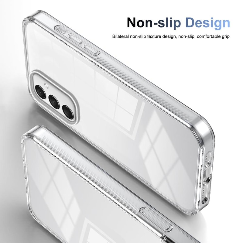 Samsung Galaxy Clear Hybrid Phone Case Anti Slip Protective Cover With TPU Acrylic Transparency 4