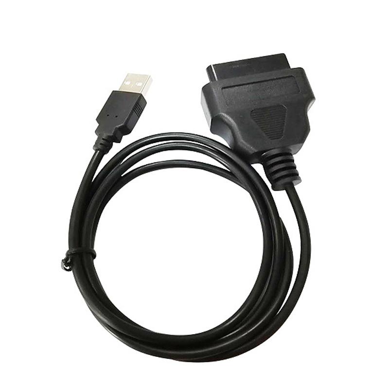 Professional USB To Diagnostic Cable For Car Computers 16 Pin Adapter 0