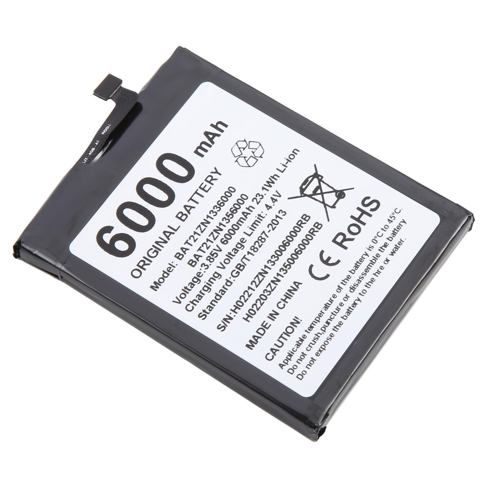 DOOGEE High-Capacity 6000mAh Replacement Battery