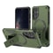 Samsung Galaxy A16 Army Green Hybrid Armor Phone Case with Built In Kickstand