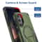 Samsung Galaxy A16 Army Green Hybrid Armor Phone Case with Built In Kickstand