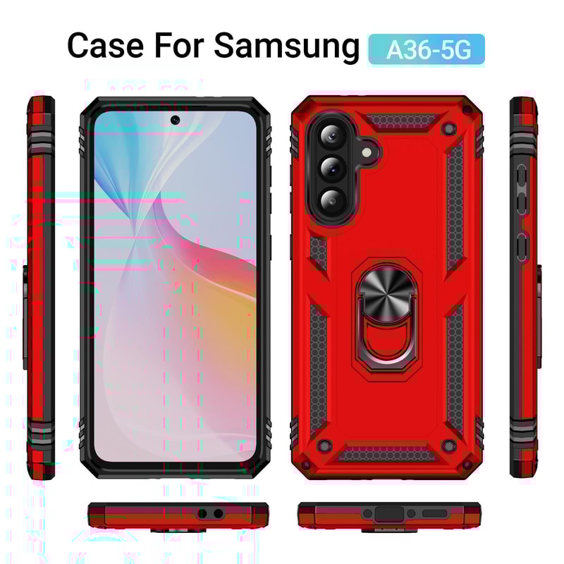 Samsung Galaxy Shockproof Protective Case With Holder Stand TPU PC Armor 1