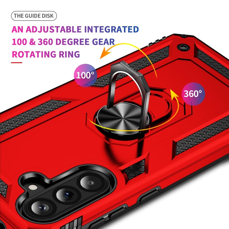 Samsung Galaxy Shockproof Protective Case With Holder Stand TPU PC Armor 3