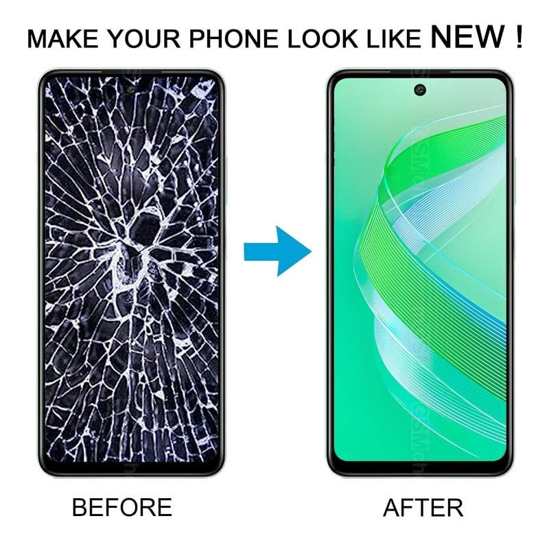 Premium Tecno Spark Go LCD Replacement OEM LCD Screen With Digitizer Full Assembly 6