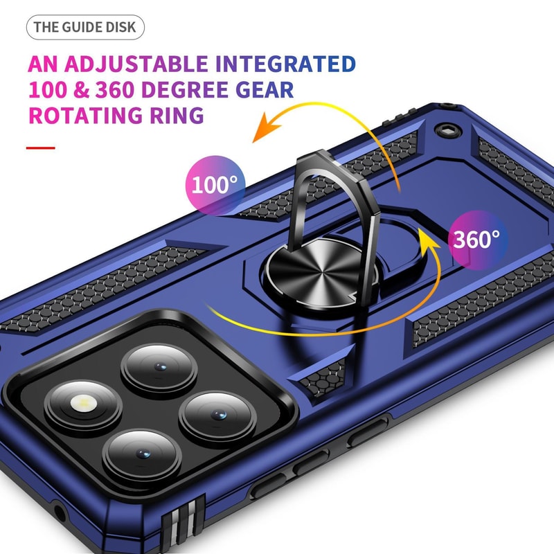 Motorola Edge Shockproof TPU PC Case With Integrated Ring Holder Heavy Duty Protection 3