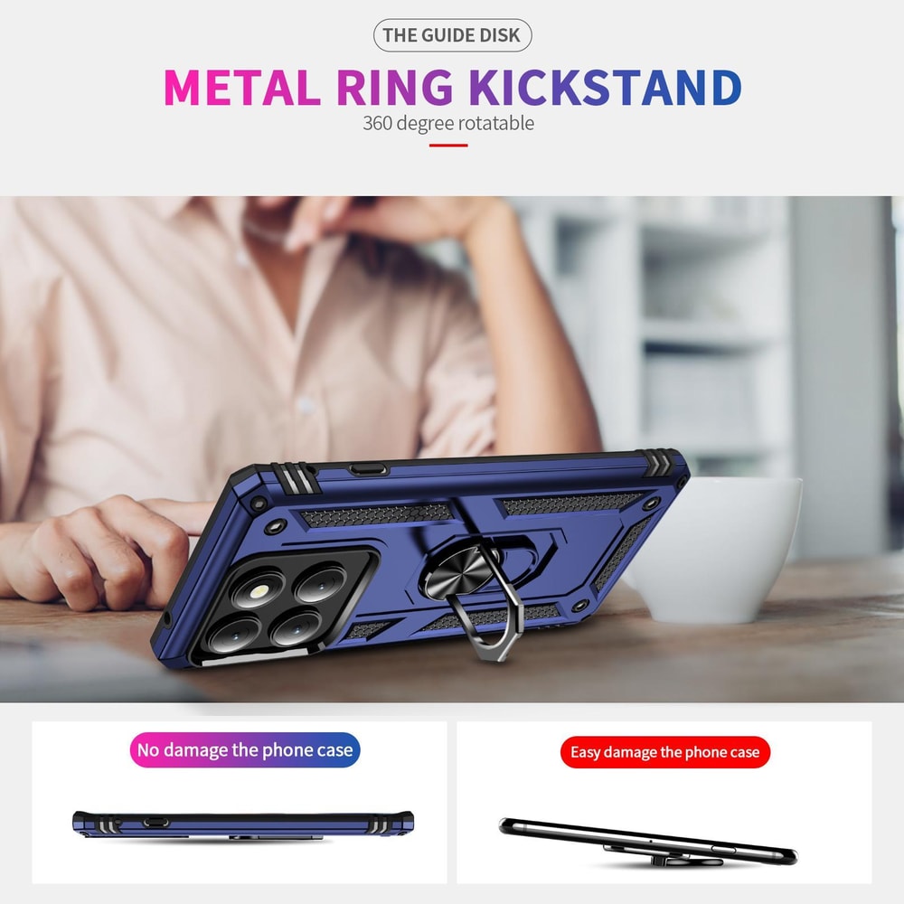 Motorola Edge Shockproof TPU PC Case With Integrated Ring Holder Heavy Duty Protection 6