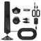 Indoor TV Antenna With Amplifier Signal Booster 50 Mile Range Digital Reception 0