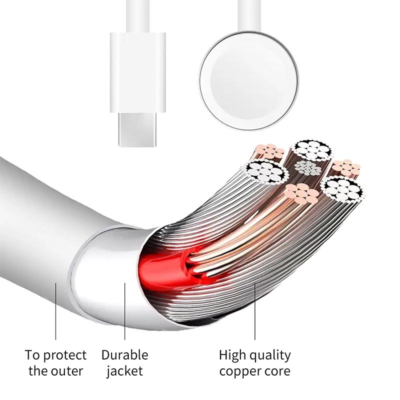 1m Type C Magnetic Fast Charger Cable For Apple Watch Ultra Series 4