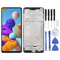 Samsung Galaxy A21s Screen Replacement LCD Digitizer Assembly With Frame Black 0
