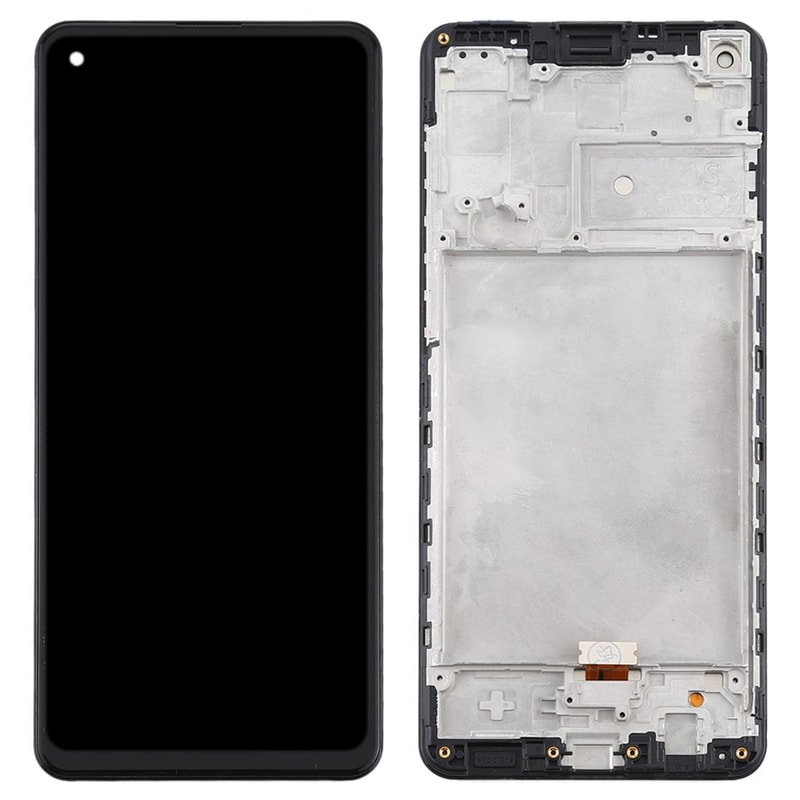 Samsung Galaxy A21s Screen Replacement LCD Digitizer Assembly With Frame Black 2