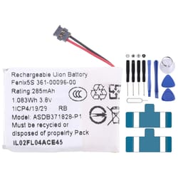 garmin fenix 5s battery replacement 285mah for fenix 5s plus smartwatch