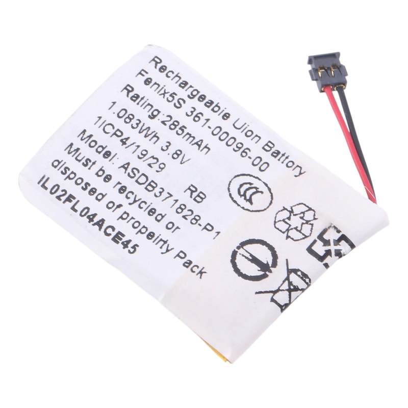 Garmin Fenix 5S Battery Replacement 285mAh For Fenix 5S Plus Smartwatch 1