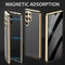 Samsung Galaxy S25 Ultra Magnetic Privacy Glass Case Shockproof Metal Frame Cover 4