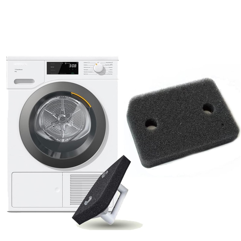 Miele T1 Dryer Filter Replacement Sponge Washable Lint Filter for Heat Pump Tumble Dryer