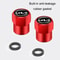 KIA KN Tire Valve Caps Dustproof Metal Valve Stem Caps LeakProof 3