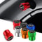 KIA KN Tire Valve Caps Dustproof Metal Valve Stem Caps LeakProof 8