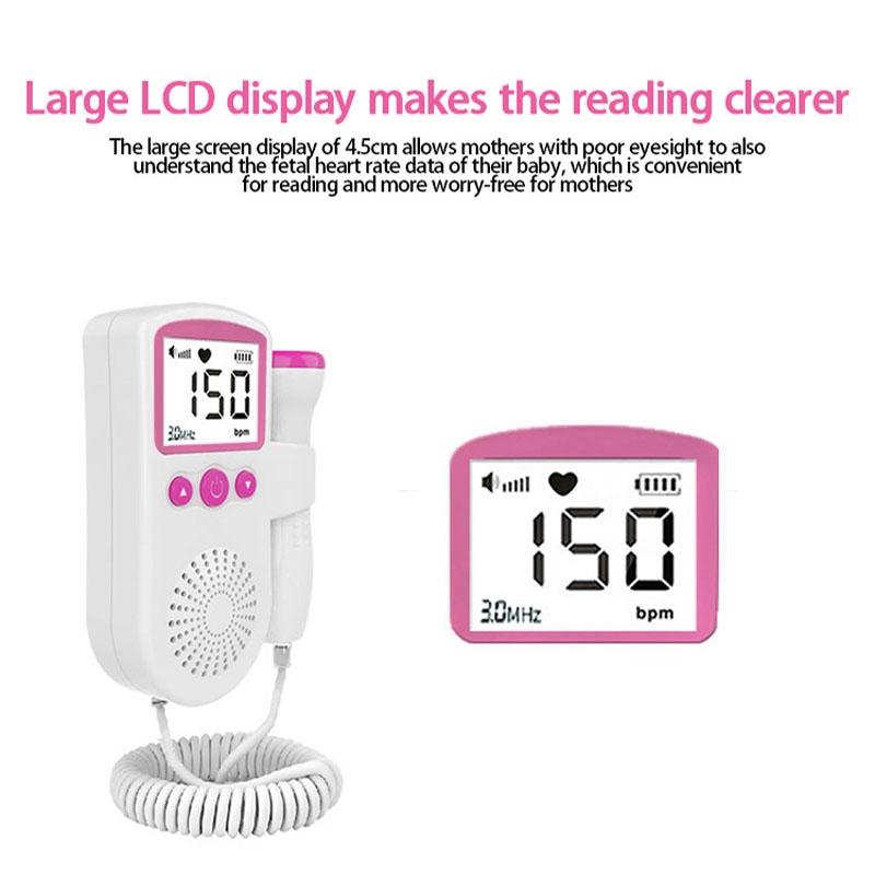 B3 Home Fetal Doppler Baby Heartbeat Monitor For Pregnancy 2