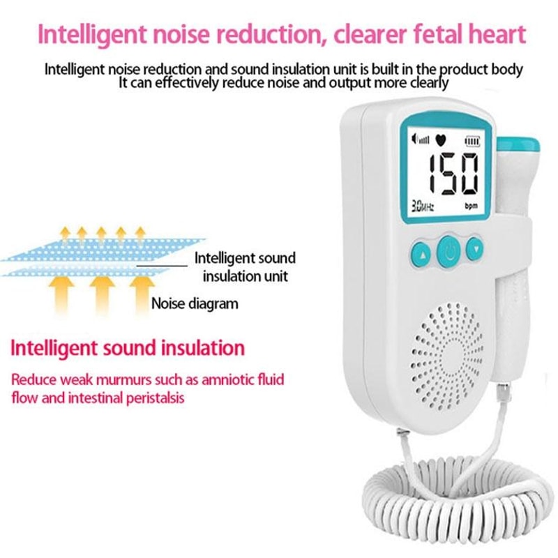 B3 Home Fetal Doppler Baby Heartbeat Monitor For Pregnancy 3