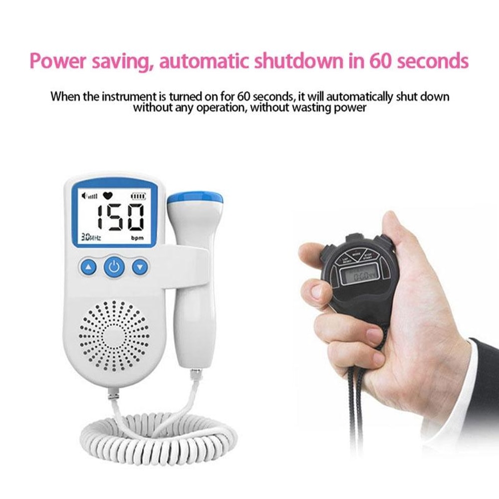 B3 Home Fetal Doppler Baby Heartbeat Monitor For Pregnancy 4