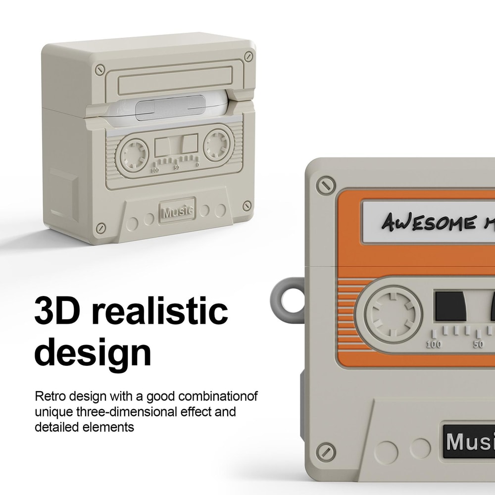 Silicone Earphone Case Protective Wireless Earbuds Cover With Keychain Hook 4