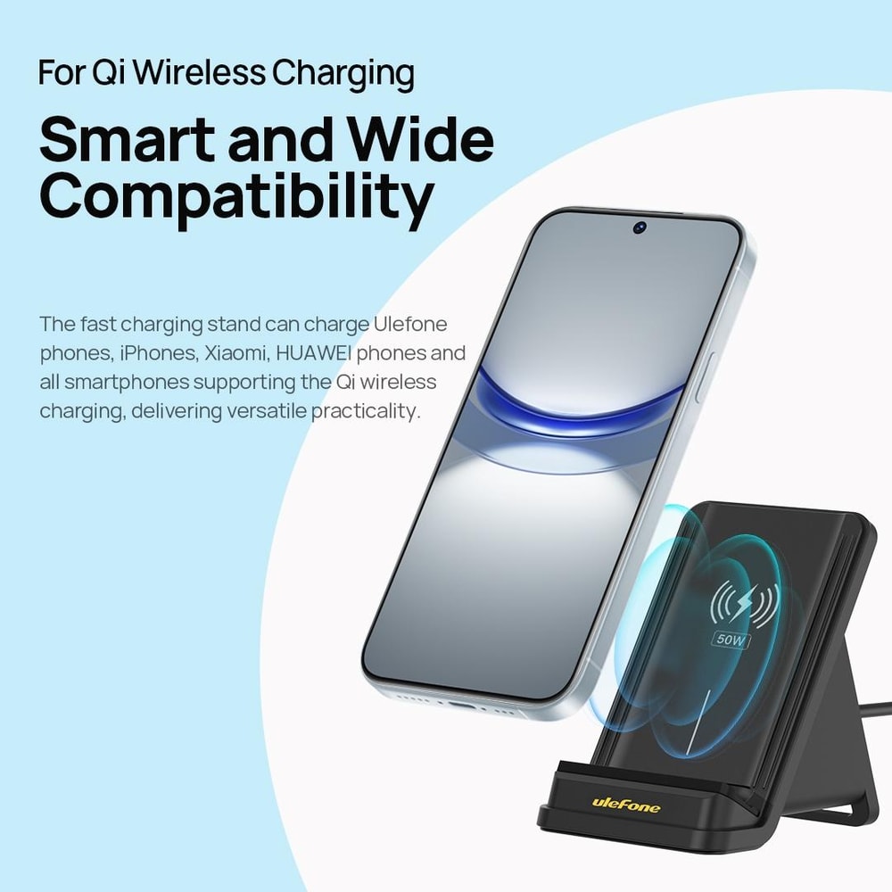 Air Cooled Wireless Charger Stand Fast Charging Dock For IPhone Samsung Android 6