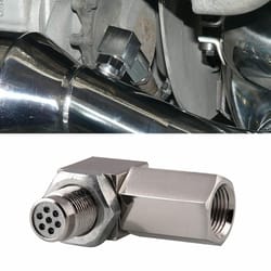 90 degree o2 sensor spacer mini catalytic converter for cel fix and engine light removal