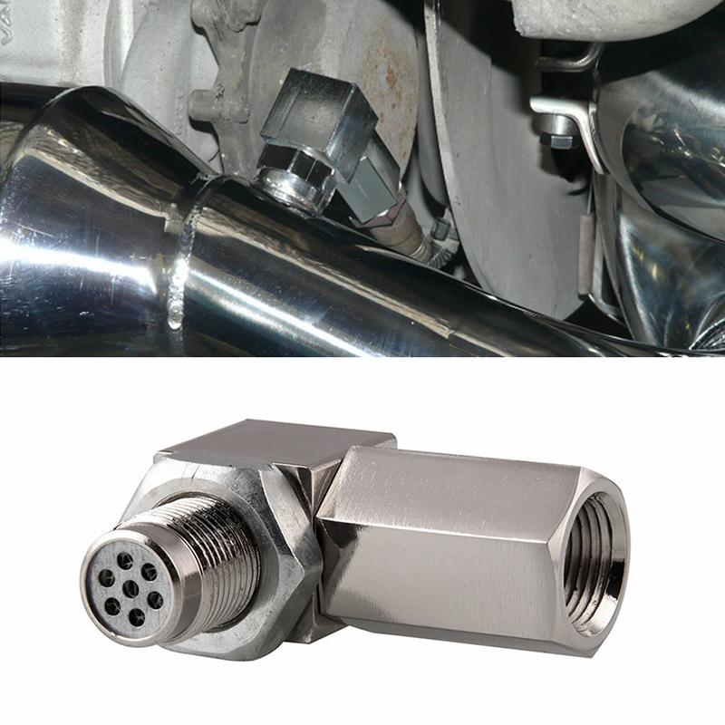 90 Degree O2 Sensor Spacer Mini Catalytic Converter for CEL Fix and Engine Light Removal