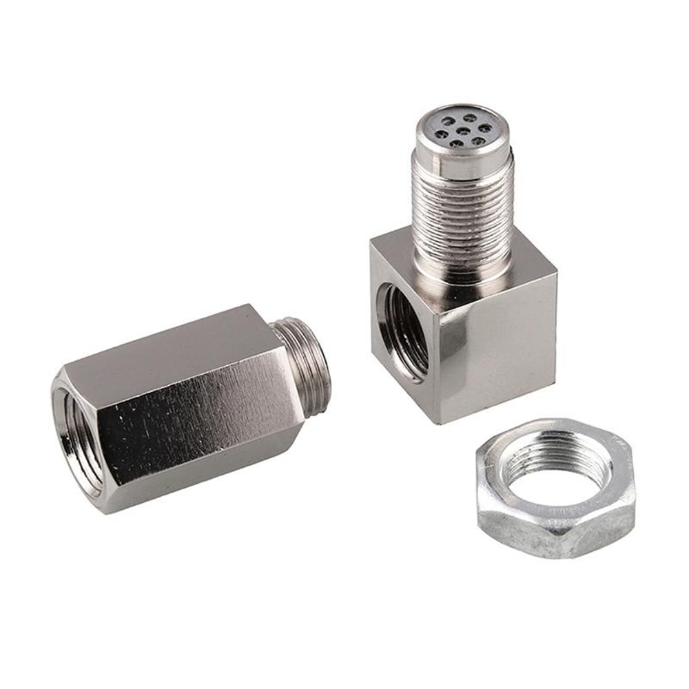 90 Degree O2 Sensor Spacer Mini Catalytic Converter for CEL Fix and Engine Light Removal